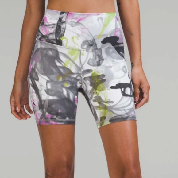 lululemon athletica Pants - throwback print align shorts
